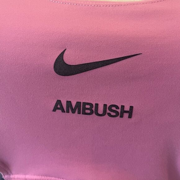 Nike x Ambush NRG Crop Top Pink Black Medium Cut Out Choker - Picture 8 of 11